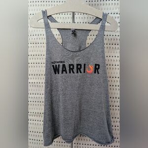 HOTWORX Women's Racerback Tank-Heather Gray-Large